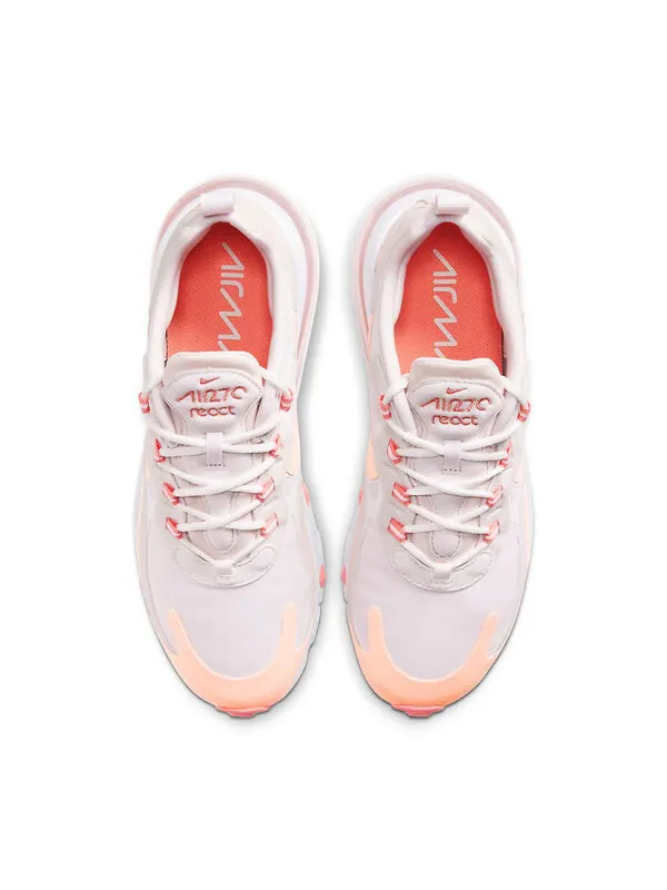 Кроссовки air max 270 react Nike — изображение 4 из 4, серый/розовый