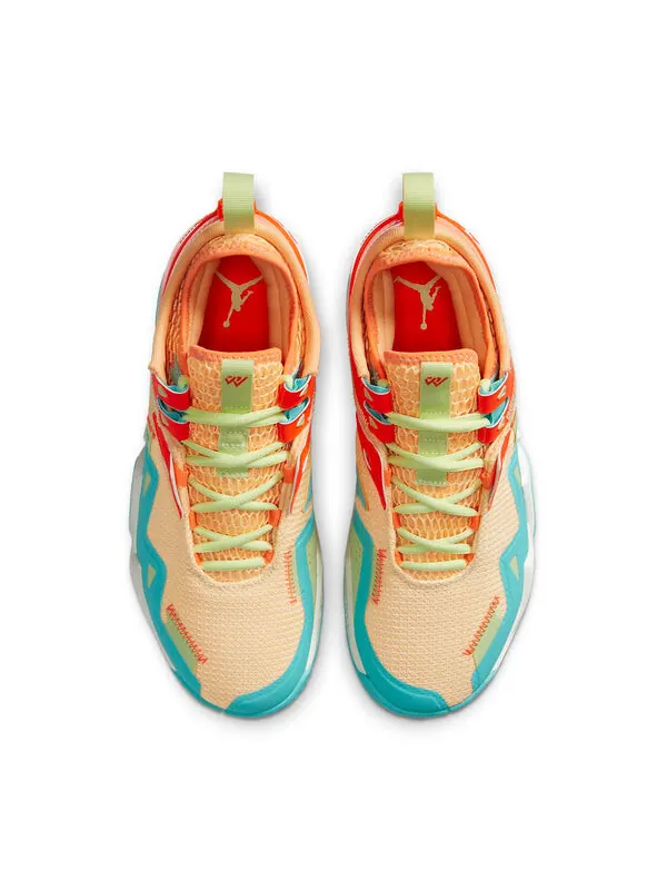 Кроссовки westbrook one take pf 'melon tint' Air Jordan — изображение 4 из 4, оранжевый/яркий/голубой