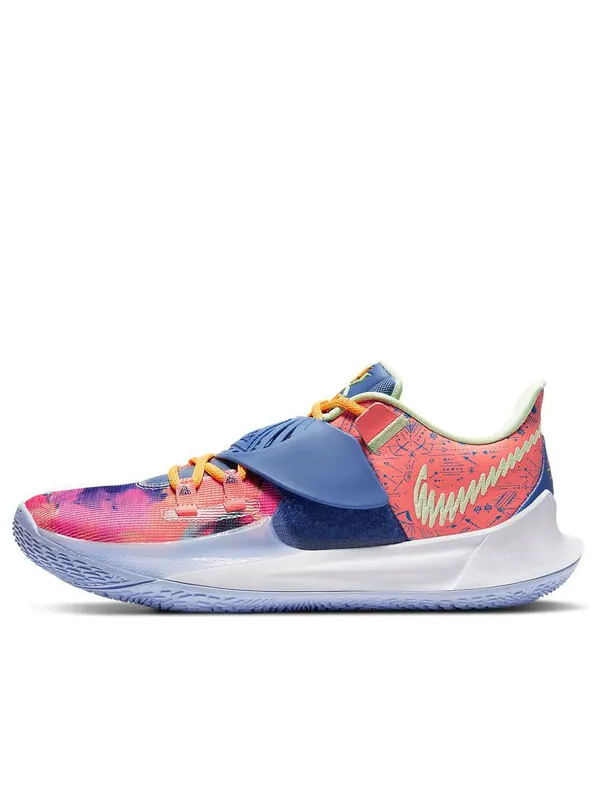 Кроссовки kyrie low 3 'tie-dye' Nike — изображение 1 из 4, розовый/синий
