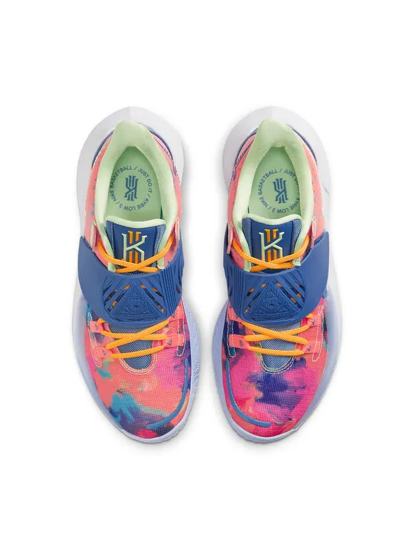 Кроссовки kyrie low 3 'tie-dye' Nike — изображение 4 из 4, розовый/синий