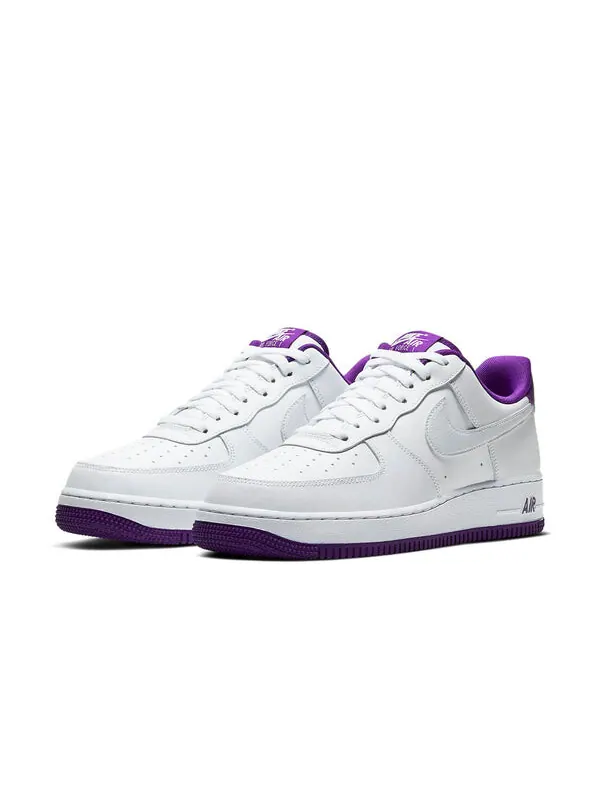 Кроссовки air force 1 низкие Nike — изображение 3 из 4, белый/фиолетовый