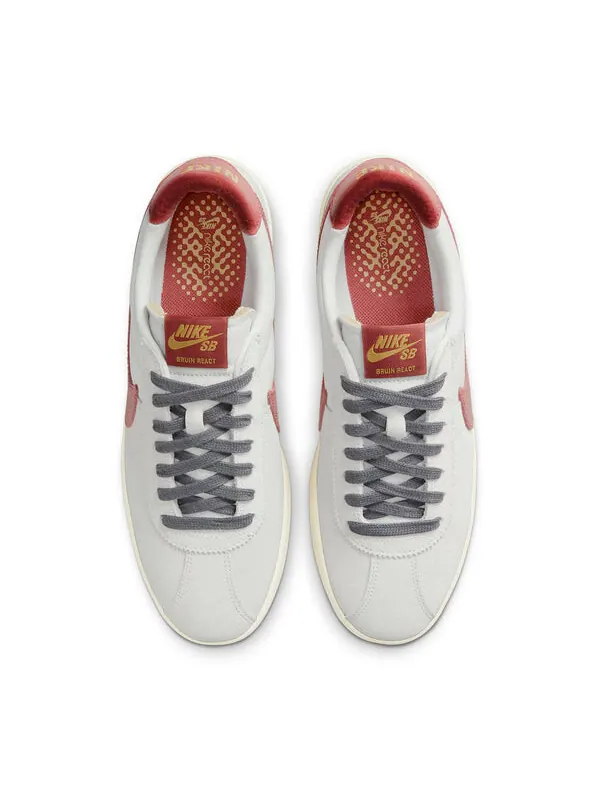 Кроссовки bruin react sb Nike — изображение 4 из 4, серый/красный
