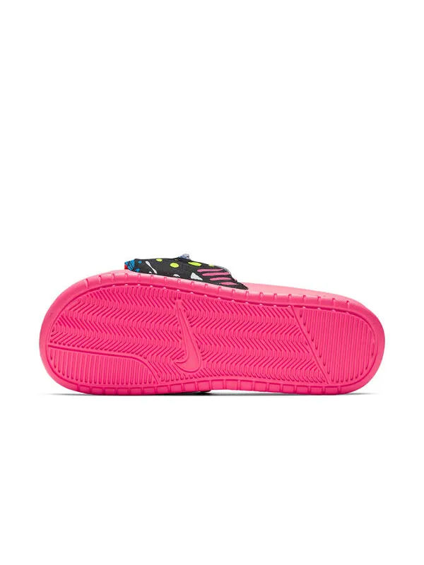 Тапочки benassi jdi print slide 'fanny pack' Nike — изображение 4 из 4, розовый/черный