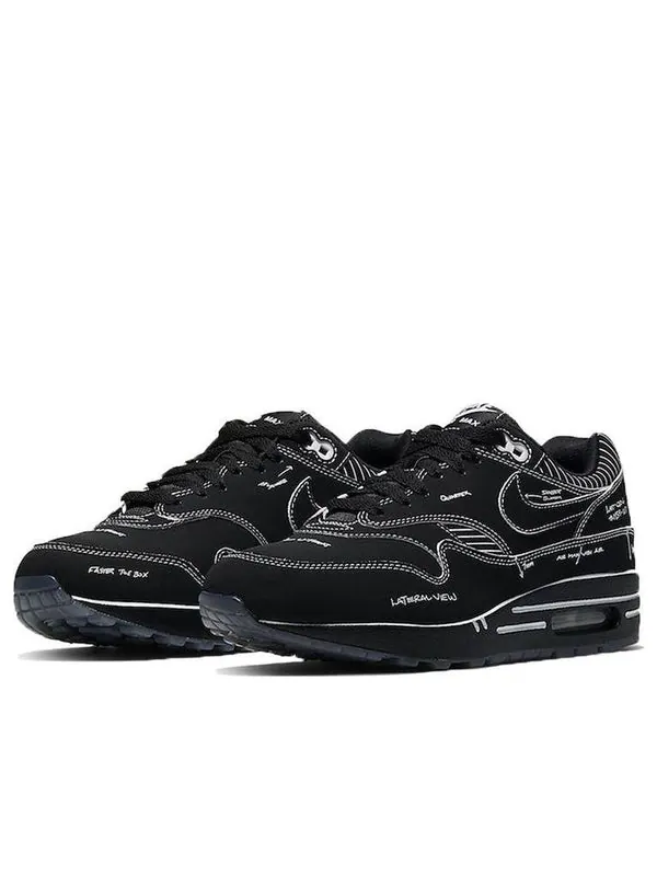 Кроссовки air max 1 'sketch to shelf - black' Nike — изображение 3 из 4, белый