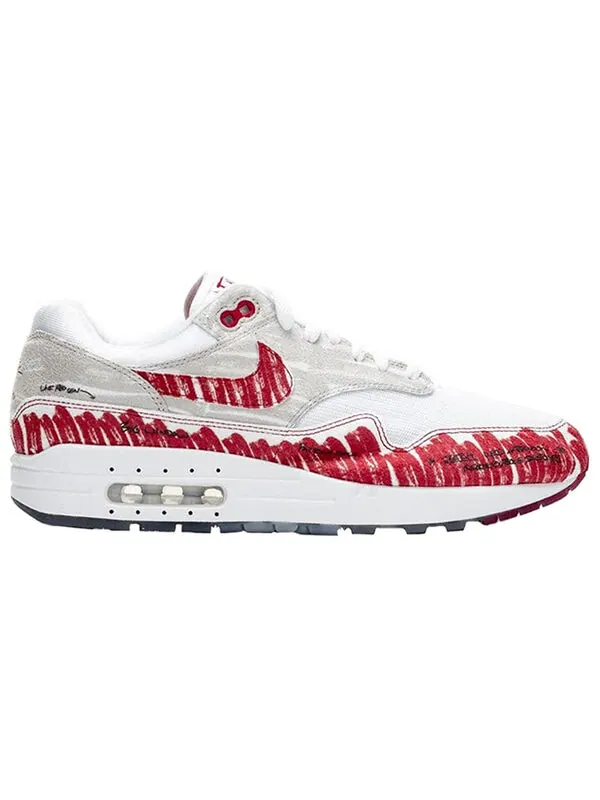 Кроссовки air max 1 Nike — изображение 2 из 4, белый/красный