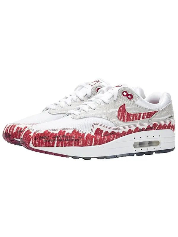 Кроссовки air max 1 Nike — изображение 3 из 4, белый/красный