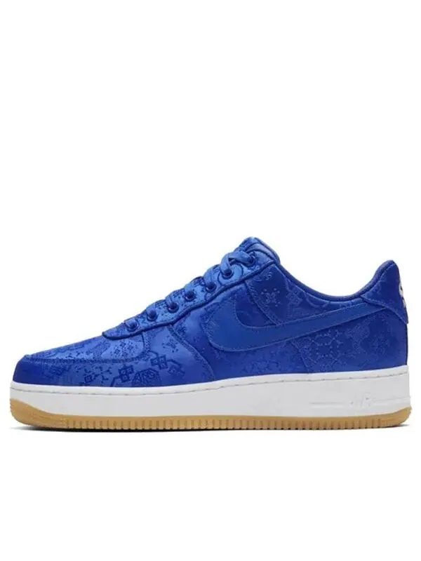 Кроссовки x clot air force 1 prm Nike — изображение 1 из 4, синий