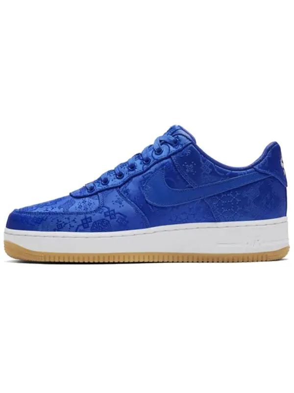 Кроссовки x clot air force 1 prm Nike — изображение 2 из 4, синий