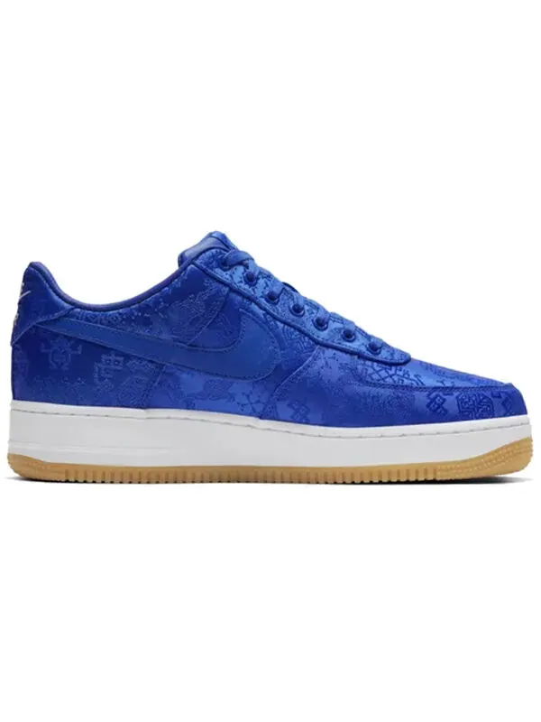 Кроссовки x clot air force 1 prm Nike — изображение 3 из 4, синий