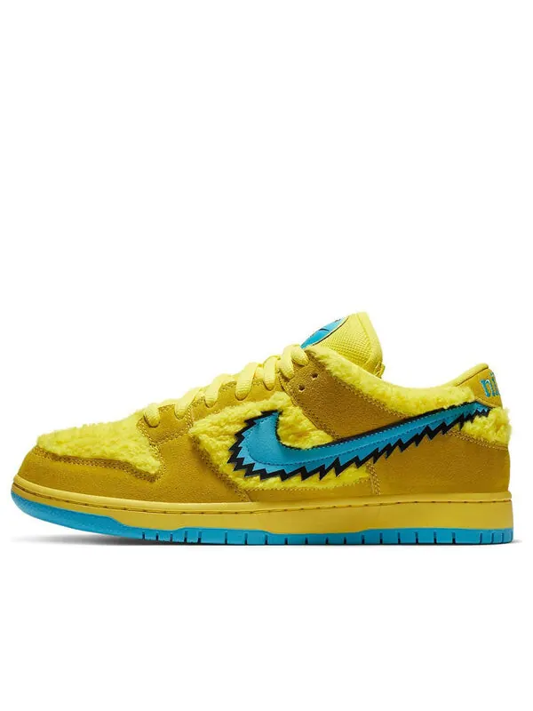 Кроссовки x thankful dead sb dunk low Nike — изображение 1 из 4, желтый/синий