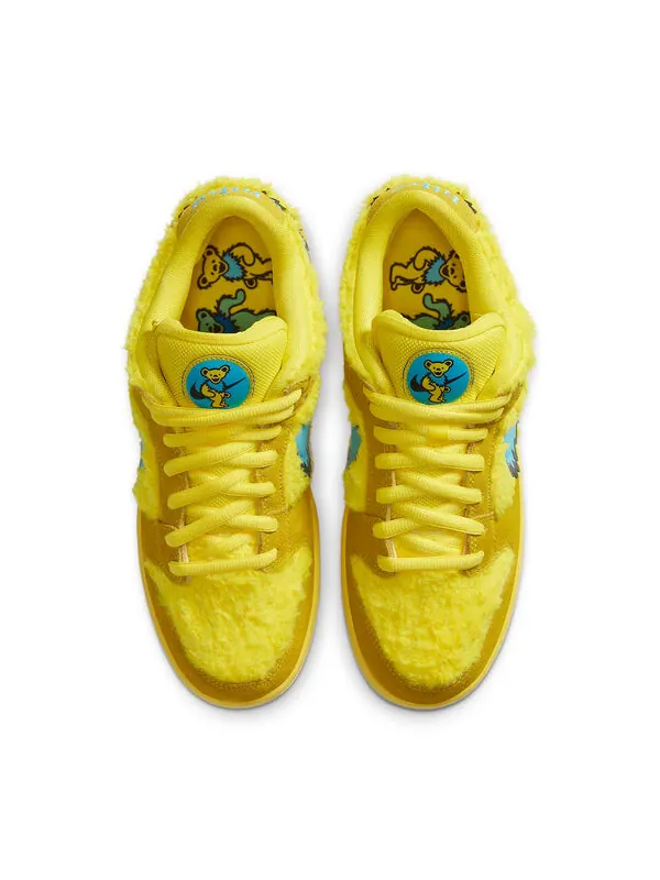 Кроссовки x thankful dead sb dunk low Nike — изображение 4 из 4, желтый/синий