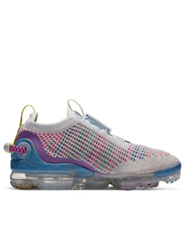 Кроссовки air vapormax 2020 flyknit 'multi-color' Nike — изображение 2 из 4, платиновый/черный/мульти