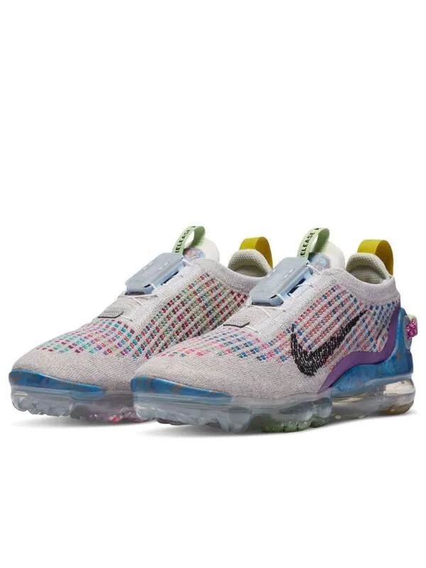 Кроссовки air vapormax 2020 flyknit 'multi-color' Nike — изображение 3 из 4, платиновый/черный/мульти