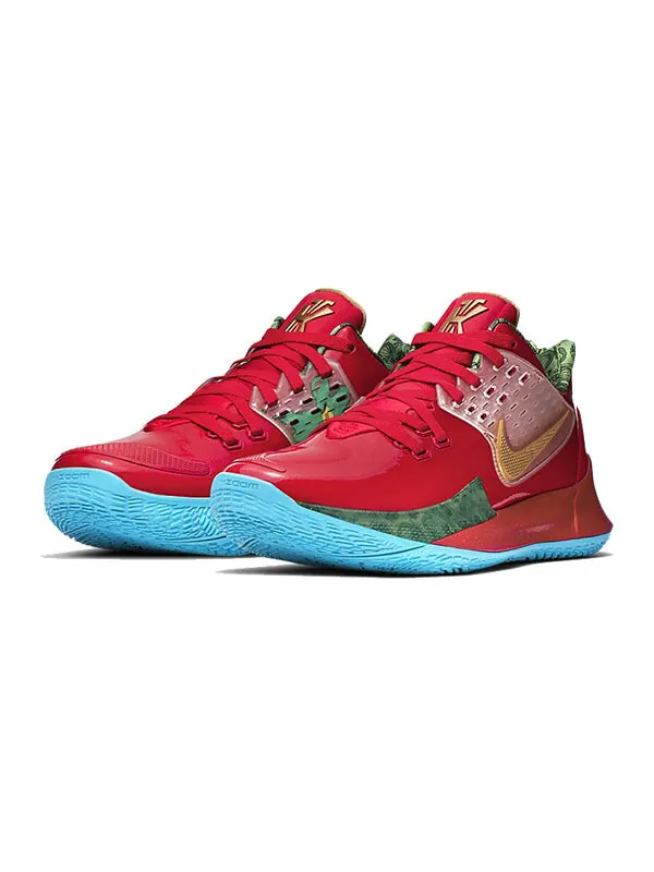 Кроссовки губка боб квадратные штаны x kyrie low 2 ep Nike — изображение 3 из 4, красный