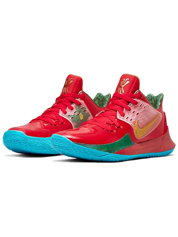 Кроссовки губка боб квадратные штаны x kyrie low 2 Nike — изображение 3 из 4, красный