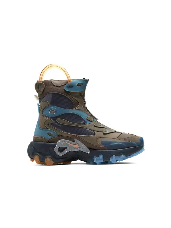 Кроссовки Undercover x React Boot Nike — изображение 2 из 4, коричневый/синий/желтый