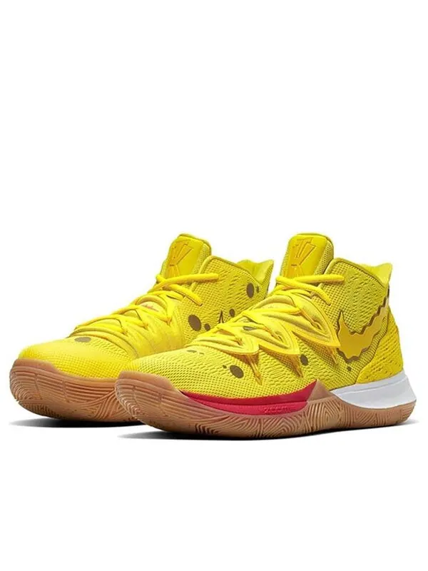 Кроссовки spongebob squarepants x kyrie 5 'spongebob' Nike — изображение 2 из 4, желтый/белый