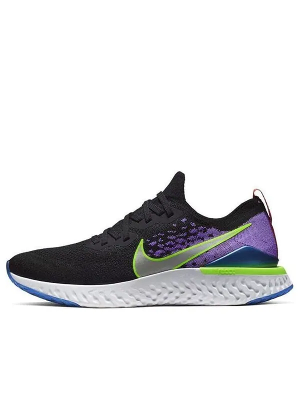 Кроссовки epic react flyknit 2 Nike — изображение 1 из 4, черный/серебристый-белый