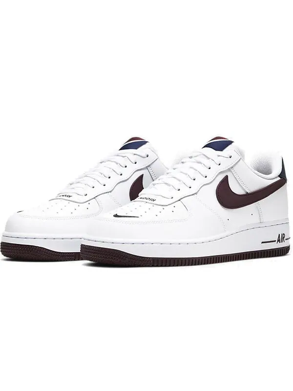Кроссовки air force 1 '07 lv8 'white night maroon' Nike — изображение 3 из 4, белый