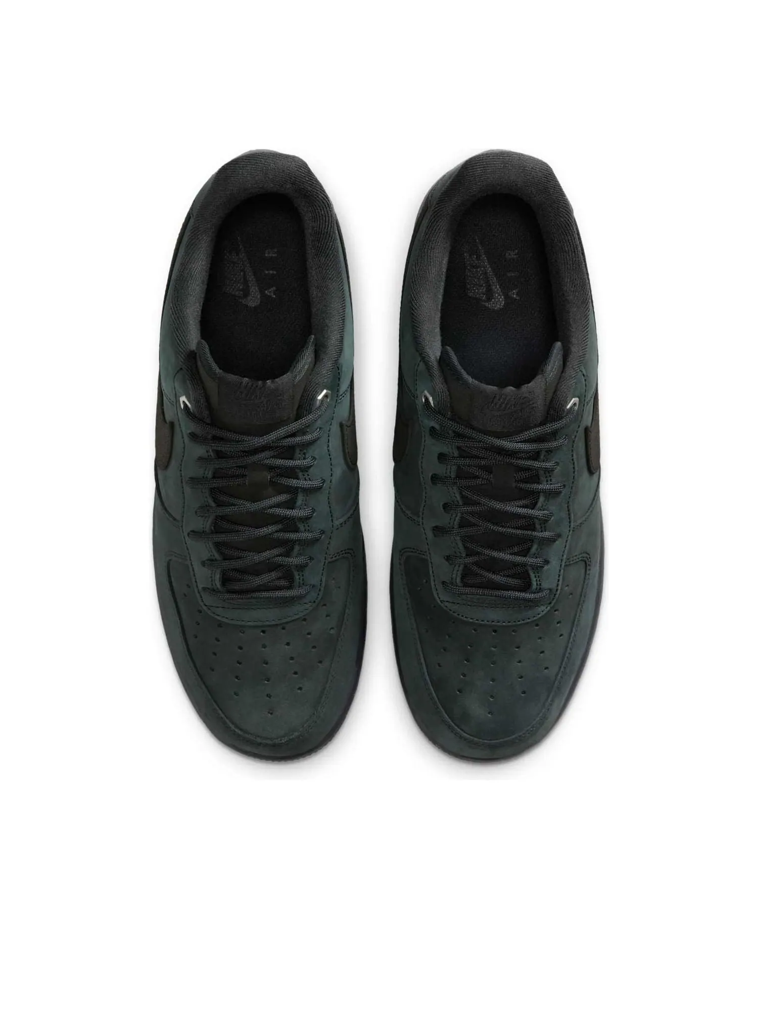 Кроссовки Nike Air Force 1 'Black Nubuck' — изображение 2 из 6, черный