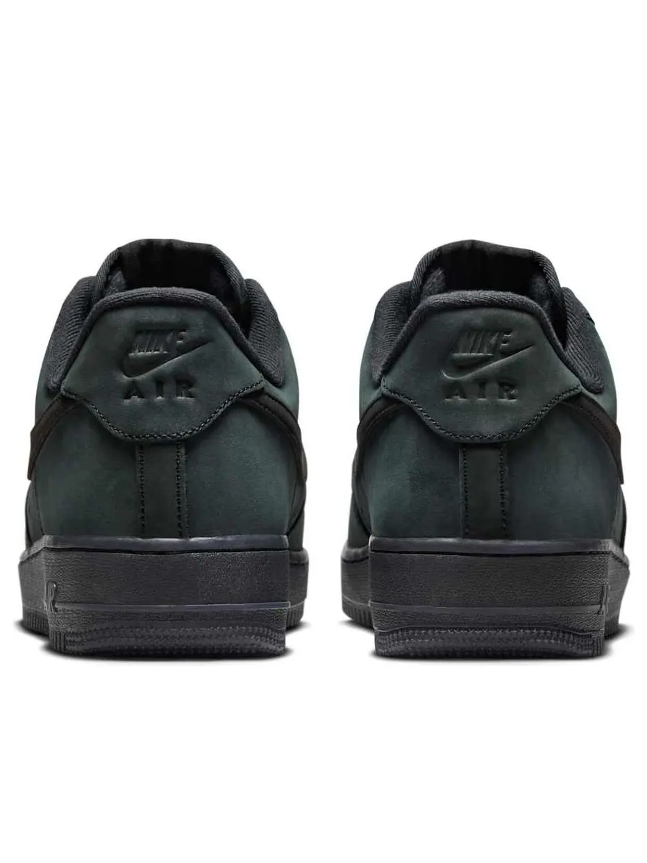 Кроссовки Nike Air Force 1 'Black Nubuck' — изображение 3 из 6, черный
