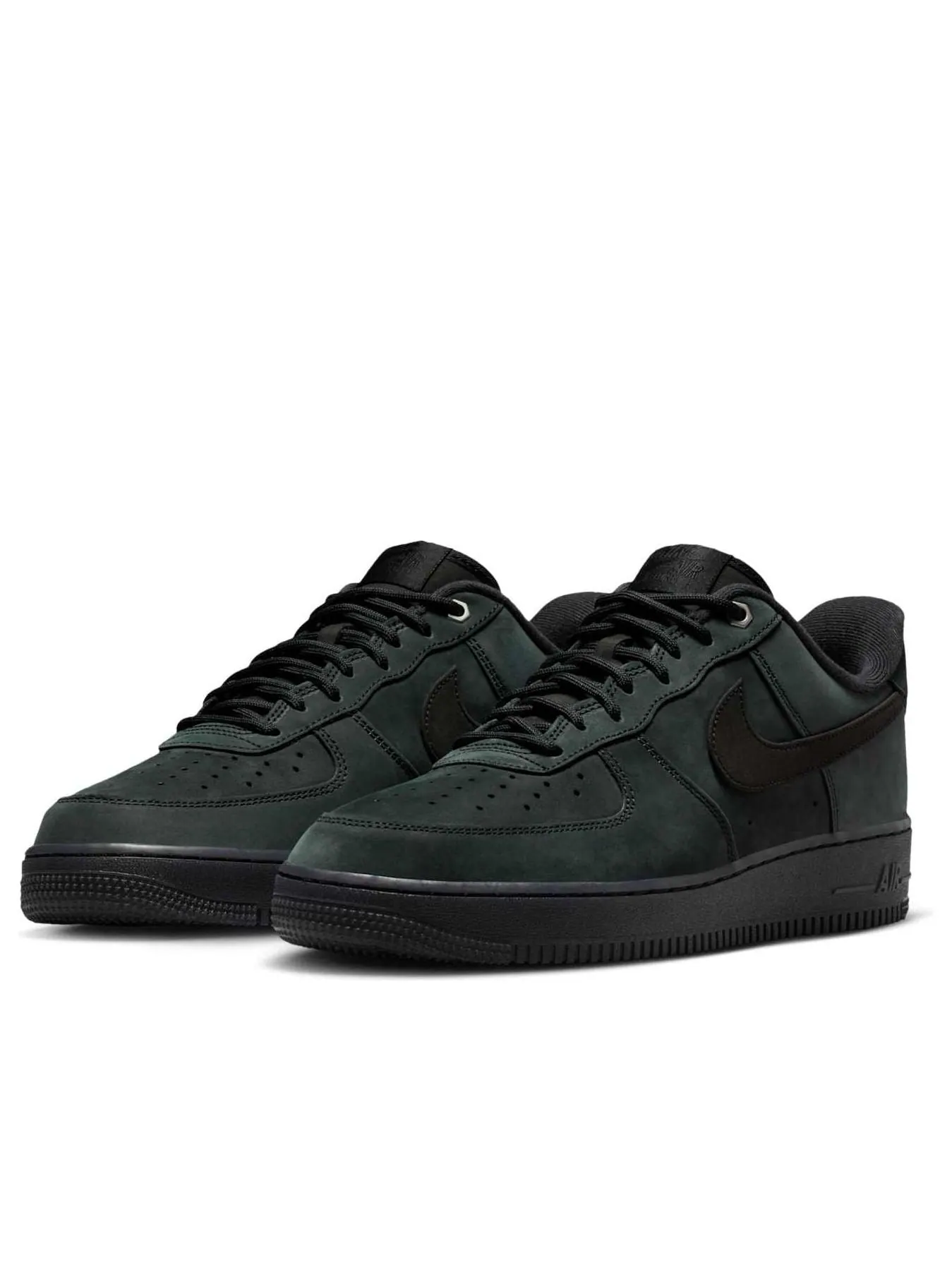 Кроссовки Nike Air Force 1 'Black Nubuck' — изображение 4 из 6, черный