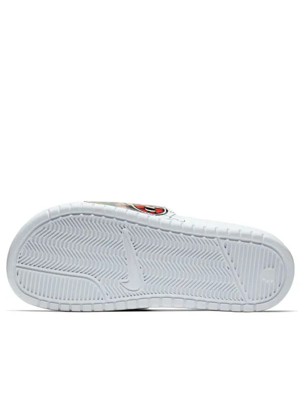 Тапочки benassi jdi print slide 'china hoop dreams' Nike — изображение 4 из 4, белый
