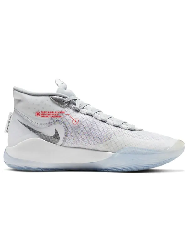 Кроссовки zoom kd 12 Nike — изображение 2 из 4, белый/серый