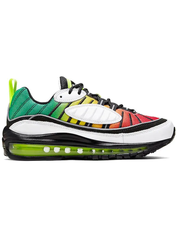 Кроссовки оливия ким x air max 98 Nike — изображение 2 из 4, черный/-белый-желтый