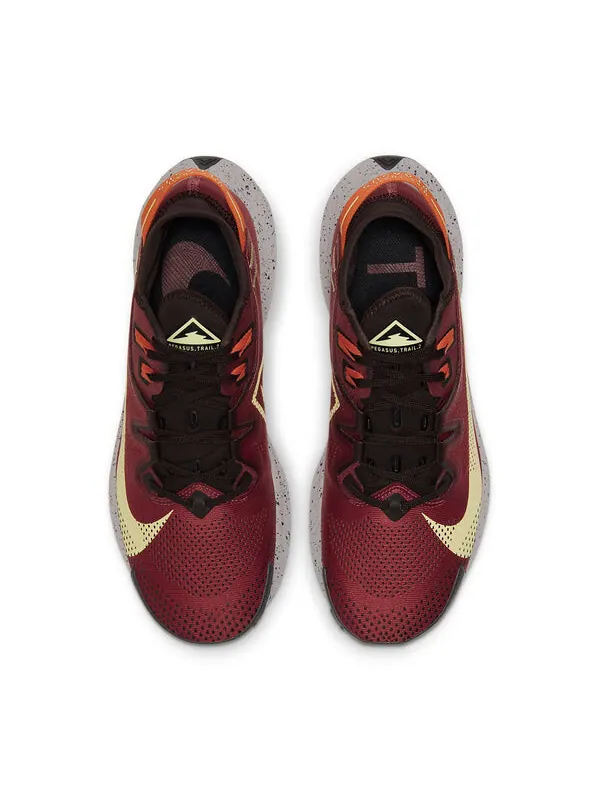 Кроссовки pegasus trail 2 красные Nike — изображение 4 из 4, красный/желтый