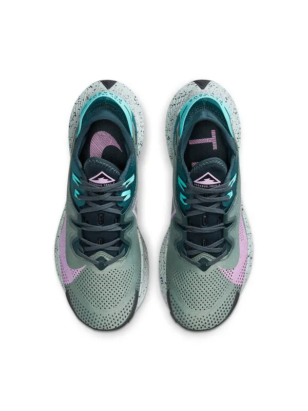 Кроссовки пегас трейл 2 Nike — изображение 4 из 4, серо-фиолетово-зеленый