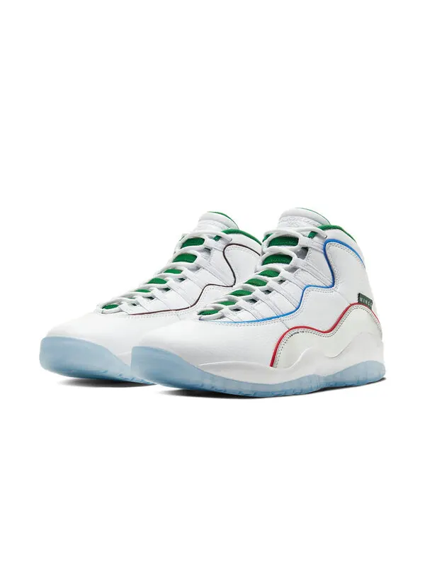 Кроссовки 10 ретро Air Jordan — изображение 3 из 4, белый/мульти