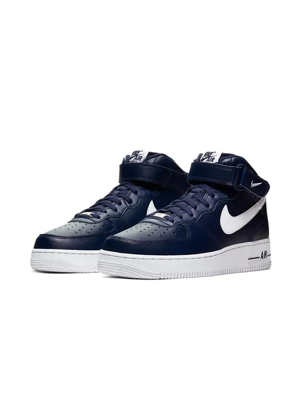 Кроссовки air force 1 '07 mid 'navy' Nike — изображение 3 из 4, синий