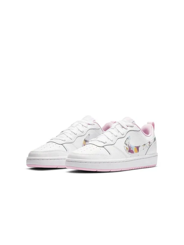 Кроссовки Court Borough Low 2 SE Nike — изображение 3 из 4, белый/розовый