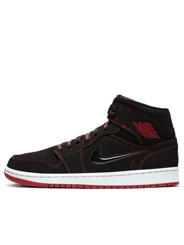 Кроссовки 1 средние Air Jordan — изображение 1 из 4, черный/красный-белый