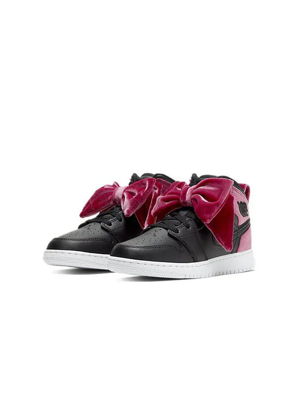 Кроссовки 1 mid bow xld Air Jordan — изображение 2 из 4, черный/черный-красный
