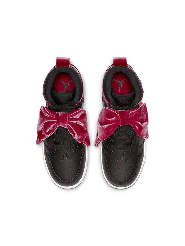 Кроссовки 1 mid bow xld Air Jordan — изображение 3 из 4, черный/черный-красный