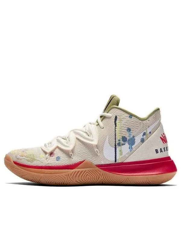 Кроссовки bandulu x kyrie 5 'embroidered splatters' Nike — изображение 1 из 4, бежевый