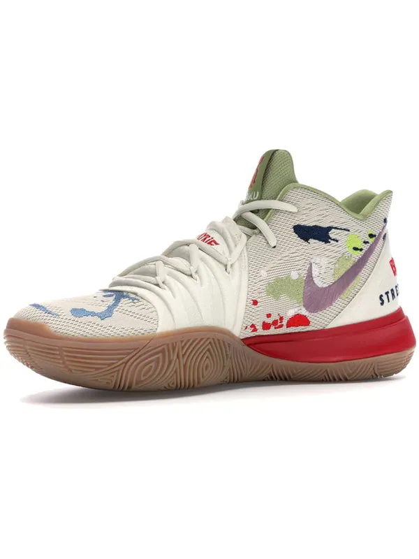 Кроссовки bandulu x kyrie 5 'embroidered splatters' Nike — изображение 2 из 4, бежевый