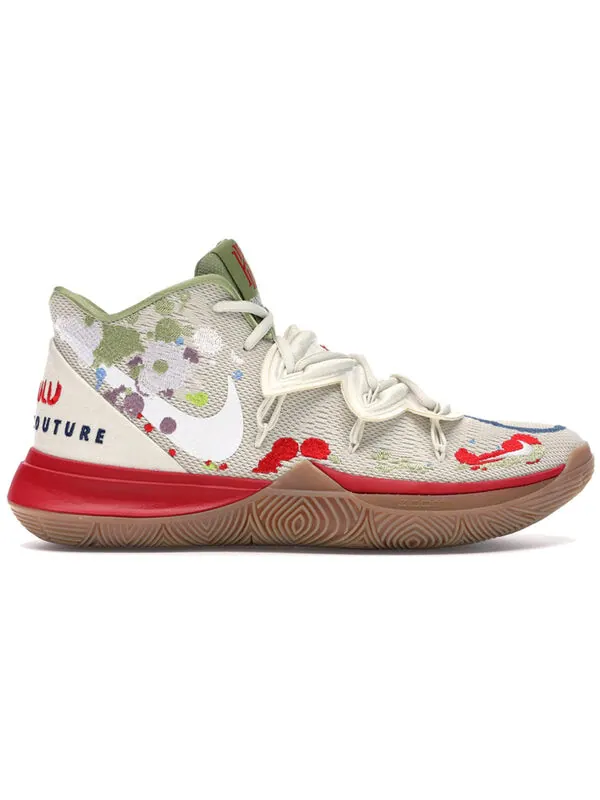 Кроссовки bandulu x kyrie 5 'embroidered splatters' Nike — изображение 3 из 4, бежевый