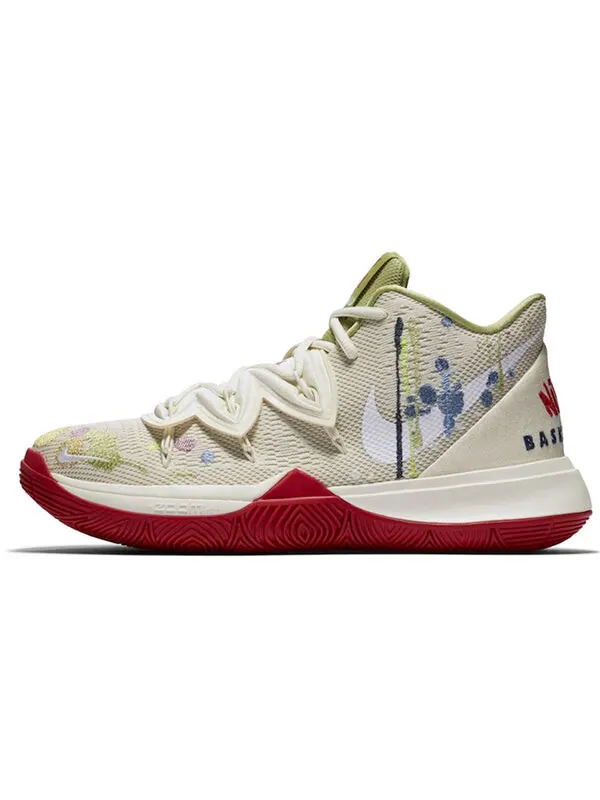 Кроссовки bandulu x kyrie 5 ep 'embroidered splatters' Nike — изображение 2 из 4, бежевый