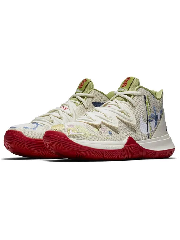 Кроссовки bandulu x kyrie 5 ep 'embroidered splatters' Nike — изображение 4 из 4, бежевый