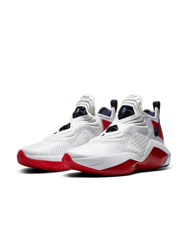 Кроссовки леброн солдат 14 Nike — изображение 3 из 4, белый/красный