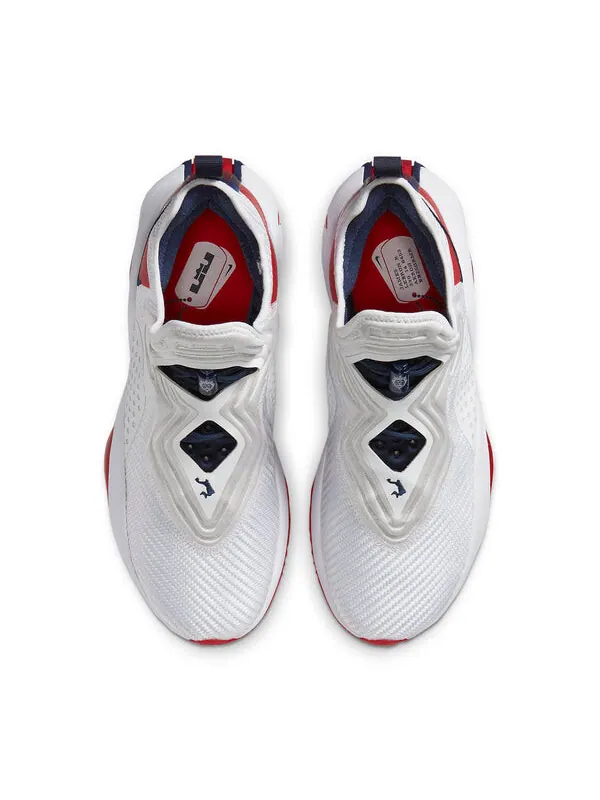 Кроссовки леброн солдат 14 Nike — изображение 4 из 4, белый/красный