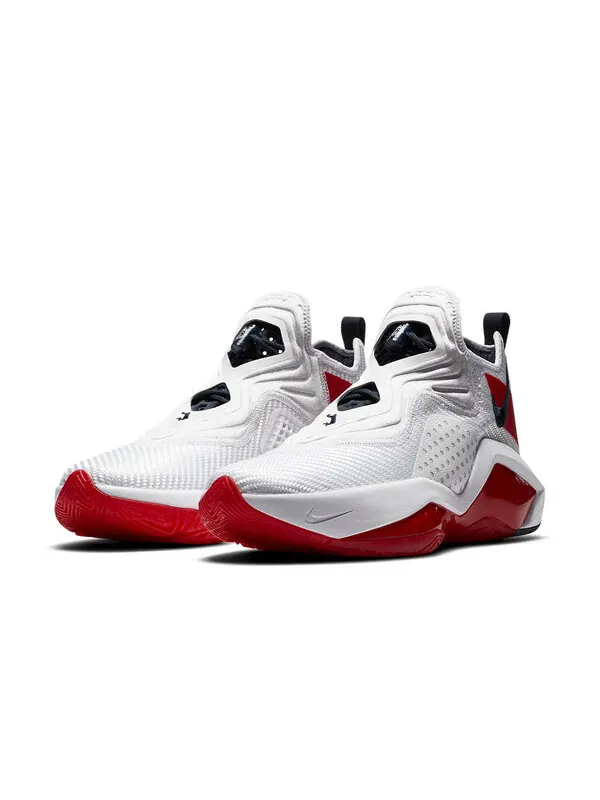 Кроссовки lebron soldier 14 ep 'white university red' Nike — изображение 3 из 4, белый/красный