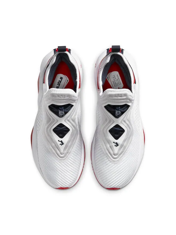 Кроссовки lebron soldier 14 ep 'white university red' Nike — изображение 4 из 4, белый/красный