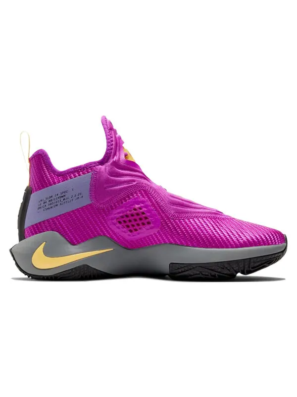 Кроссовки Nike LeBron Soldier 14 'Lakers' — изображение 2 из 4, желтый/фиолетовый