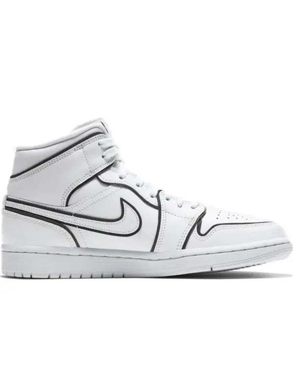 Кроссовки 1 средний размер Air Jordan — изображение 2 из 4, белый/черный