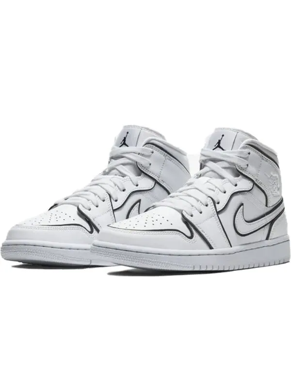 Кроссовки 1 средний размер Air Jordan — изображение 3 из 4, белый/черный