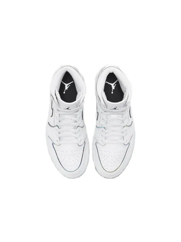 Кроссовки 1 средний размер Air Jordan — изображение 4 из 4, белый/черный
